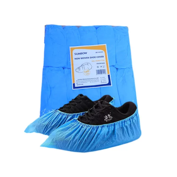SHOE COVER (PVC) BLUE (1X100)